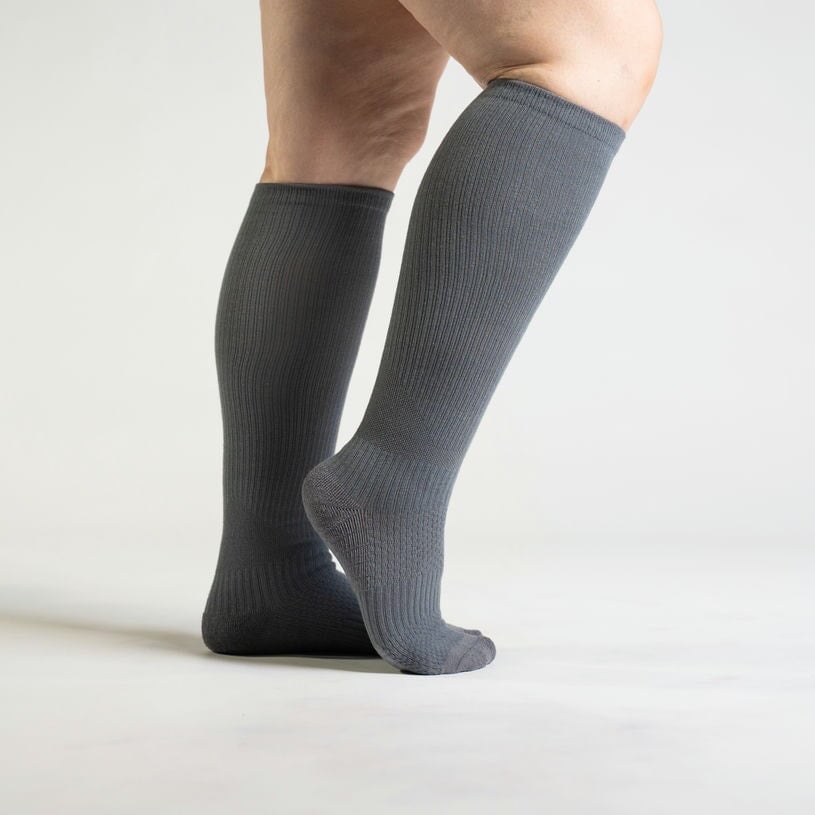 Gray Compression Socks Bundle 3-Pack