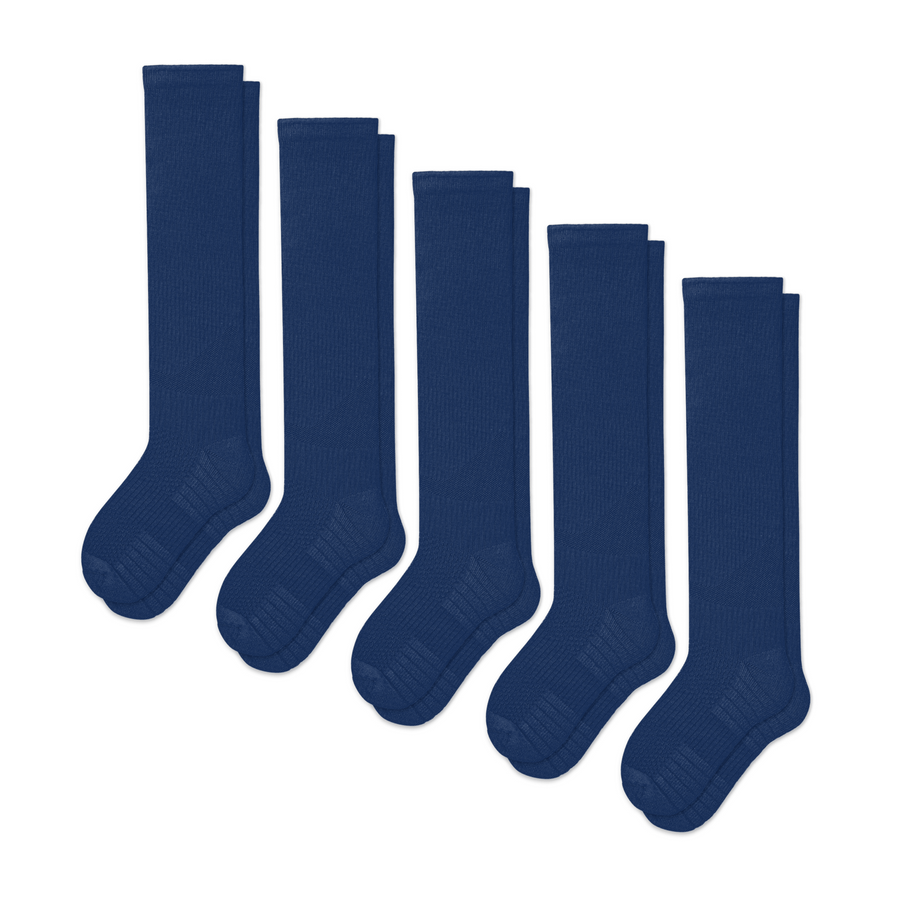 Blue Compression Socks Bundle 5-Pack